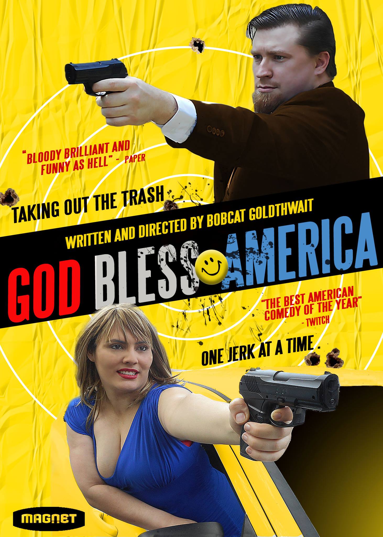 image of God Bless America poster but changed to be Jesse and his wife